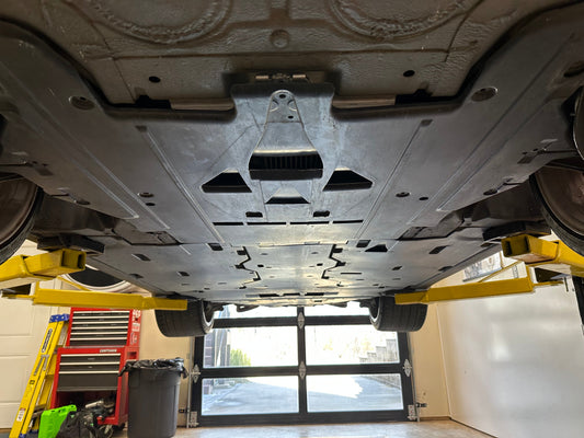 Under panels removed from Porsche 997.1 C4S