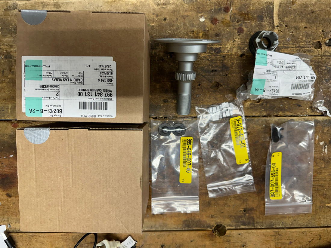 Parts ordered for the 997.1 C4S RWD conversion