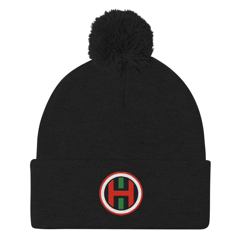 Ohio pom-pom beanie